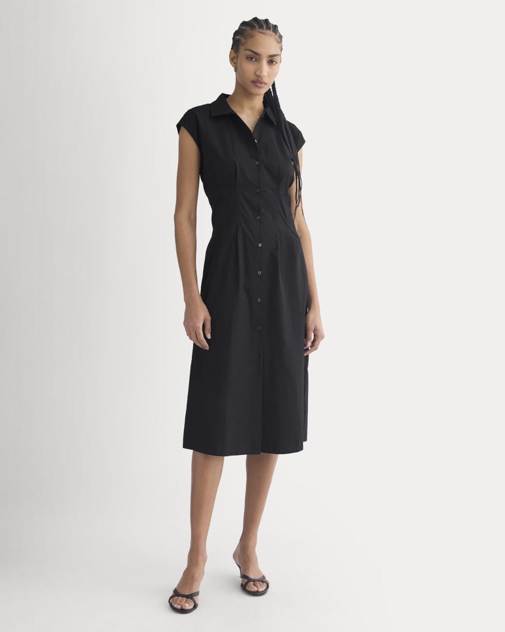 Muscle Shirtdress in Lightweight Cotton | Black by EVERLANE