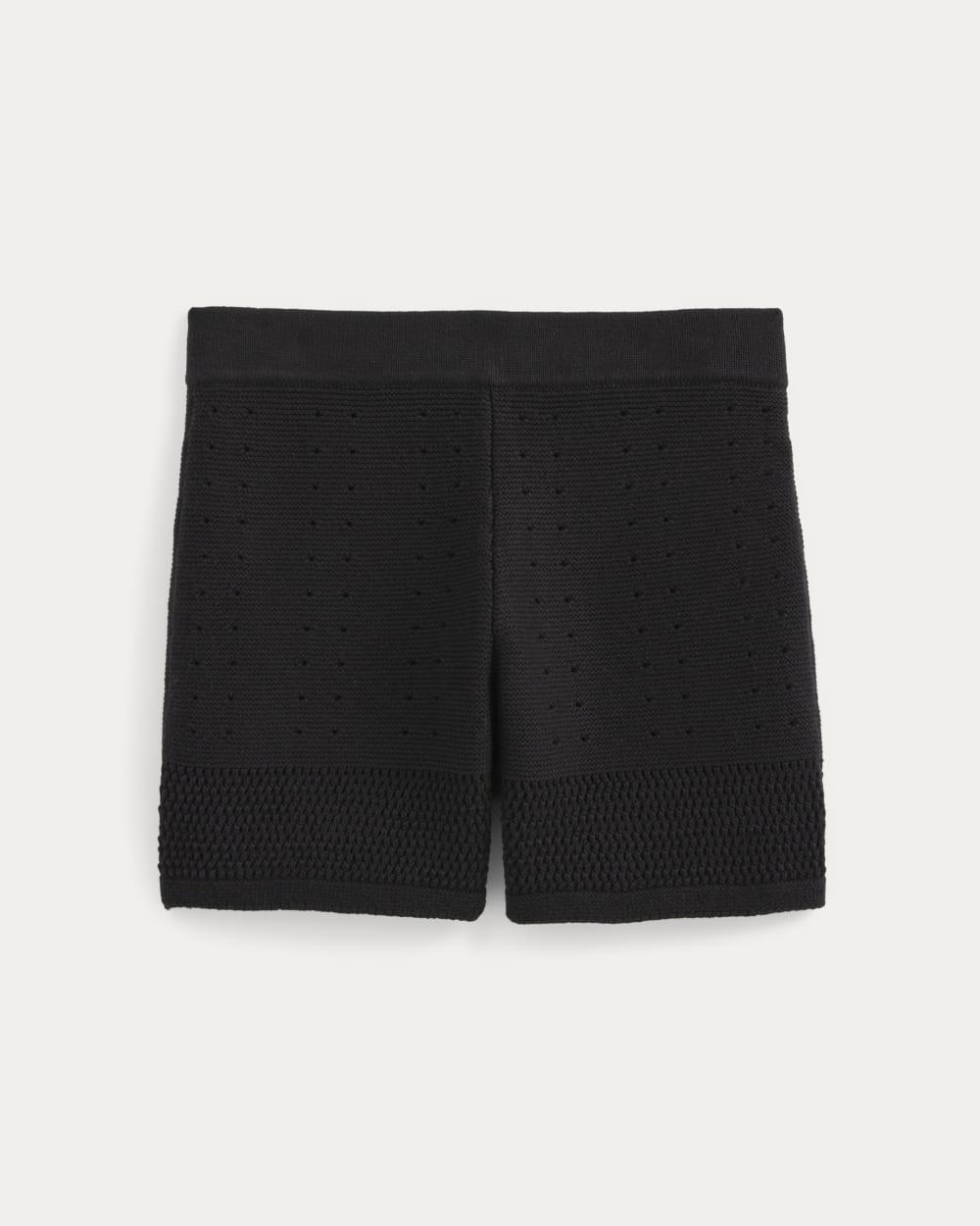 Open-Knit Short in Everyday Cotton | Black by EVERLANE