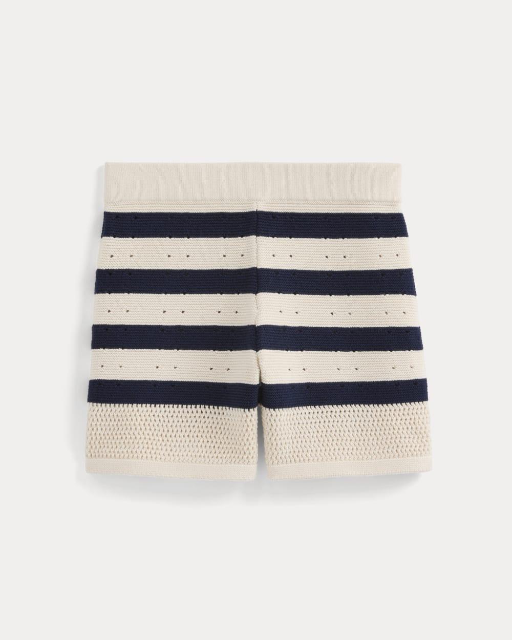 Open-Knit Short in Everyday Cotton | Canvas / Navy by EVERLANE