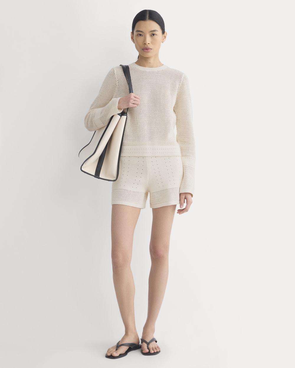 Open-Knit Short in Everyday Cotton | Canvas by EVERLANE Open-Knit Short in Everyday Cotton | Canvas by EVERLANE