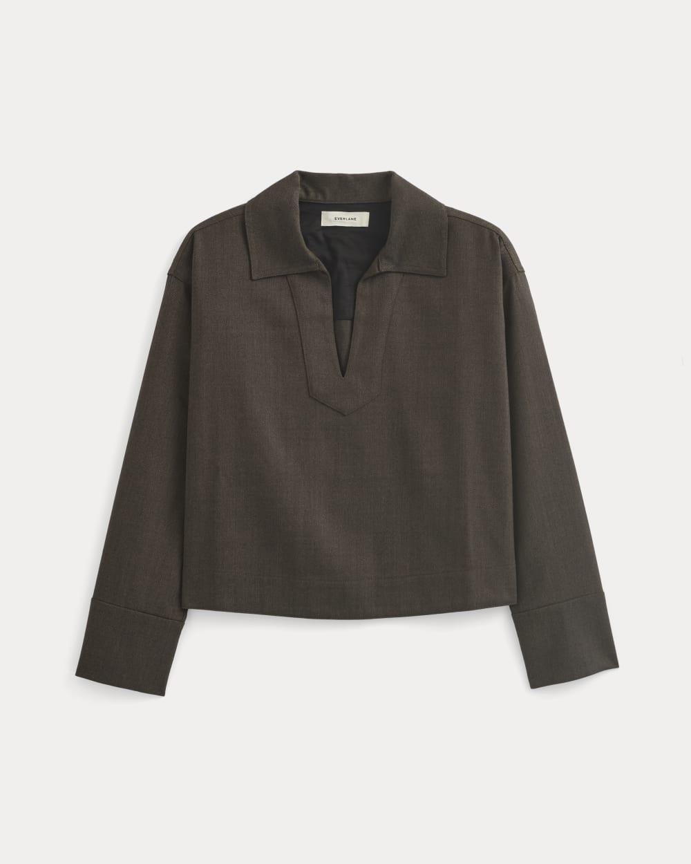 Overshirt in Tailor Twill | Heathered Fudge by EVERLANE