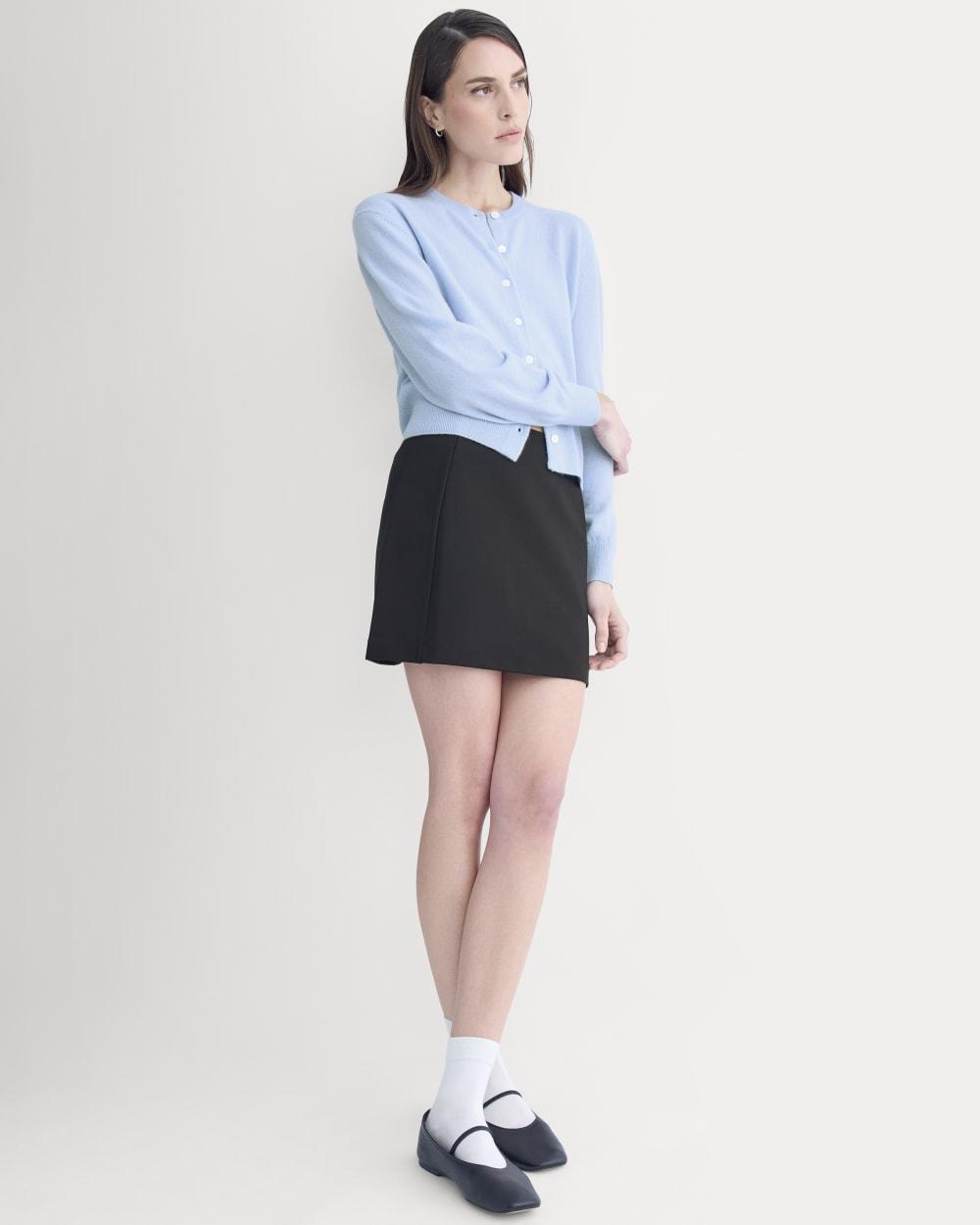 Ponte Mini Skirt | Black by EVERLANE