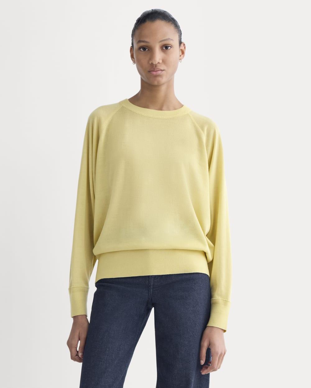Raglan Sweater in Ultrasoft Merino | Double Cream by EVERLANE