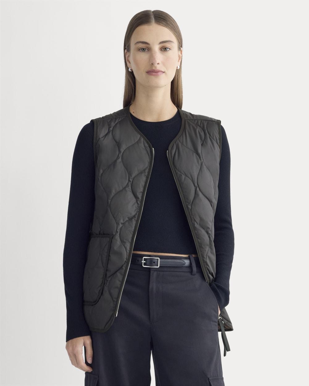 ReNew Quilted Vest | Black by EVERLANE