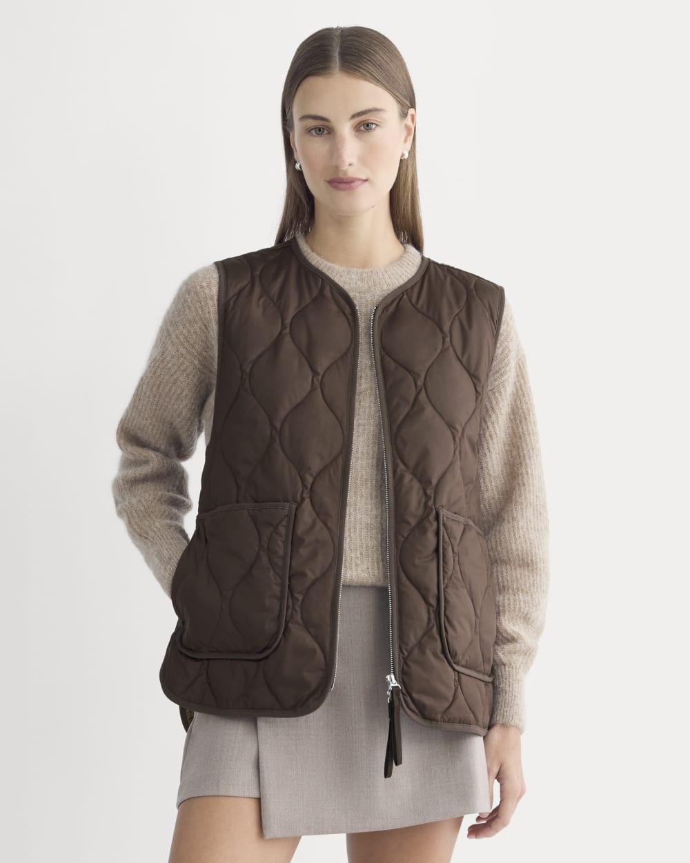 ReNew Quilted Vest | Coffee Bean by EVERLANE