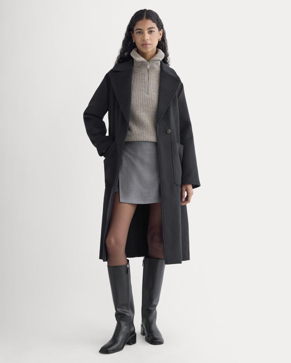ReWool Belted Blanket Coat | Deep Navy by EVERLANE