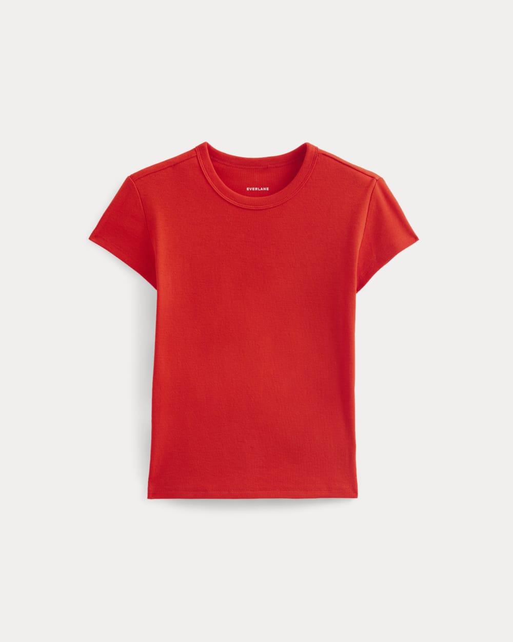 RetroSoft Cotton Crew | Fiery Red by EVERLANE
