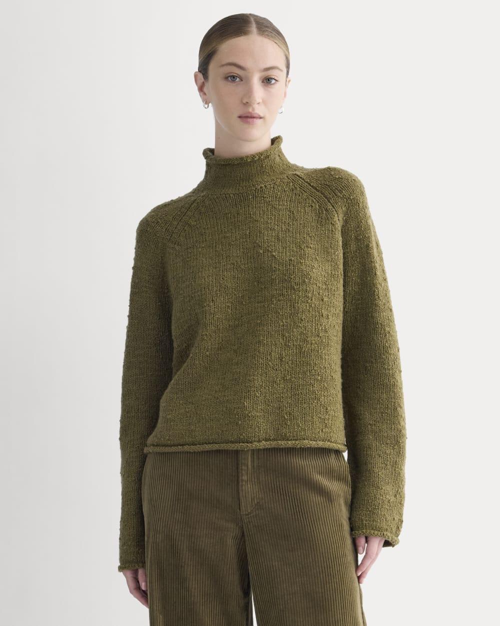 Rollneck Sweater | Olive by EVERLANE