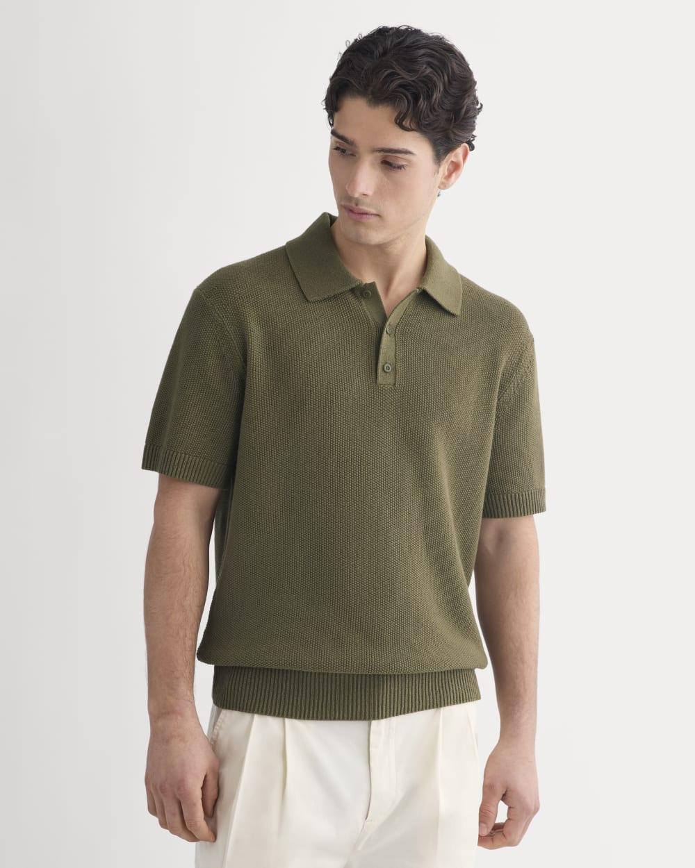 Seed Stitch Polo | Beech by EVERLANE