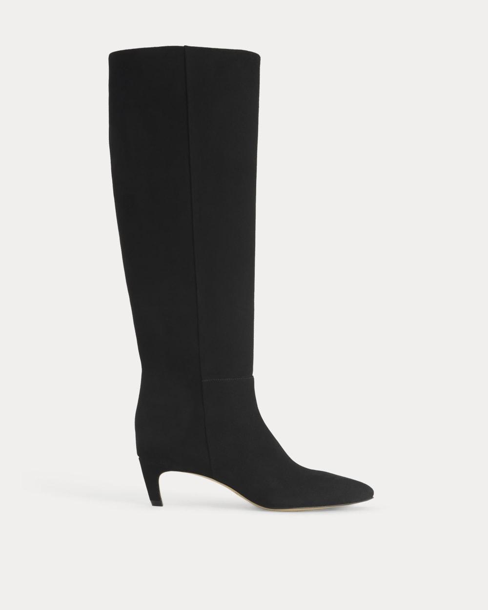 Studio Knee-High Boot | Black Suede by EVERLANE