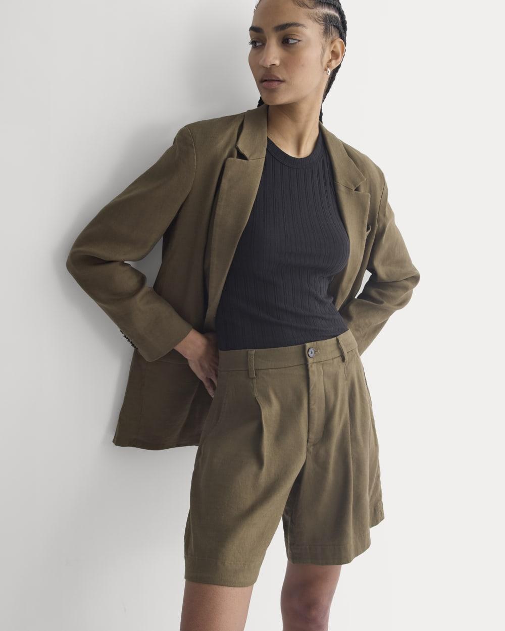 Tailored A-Line Short | Beech by EVERLANE