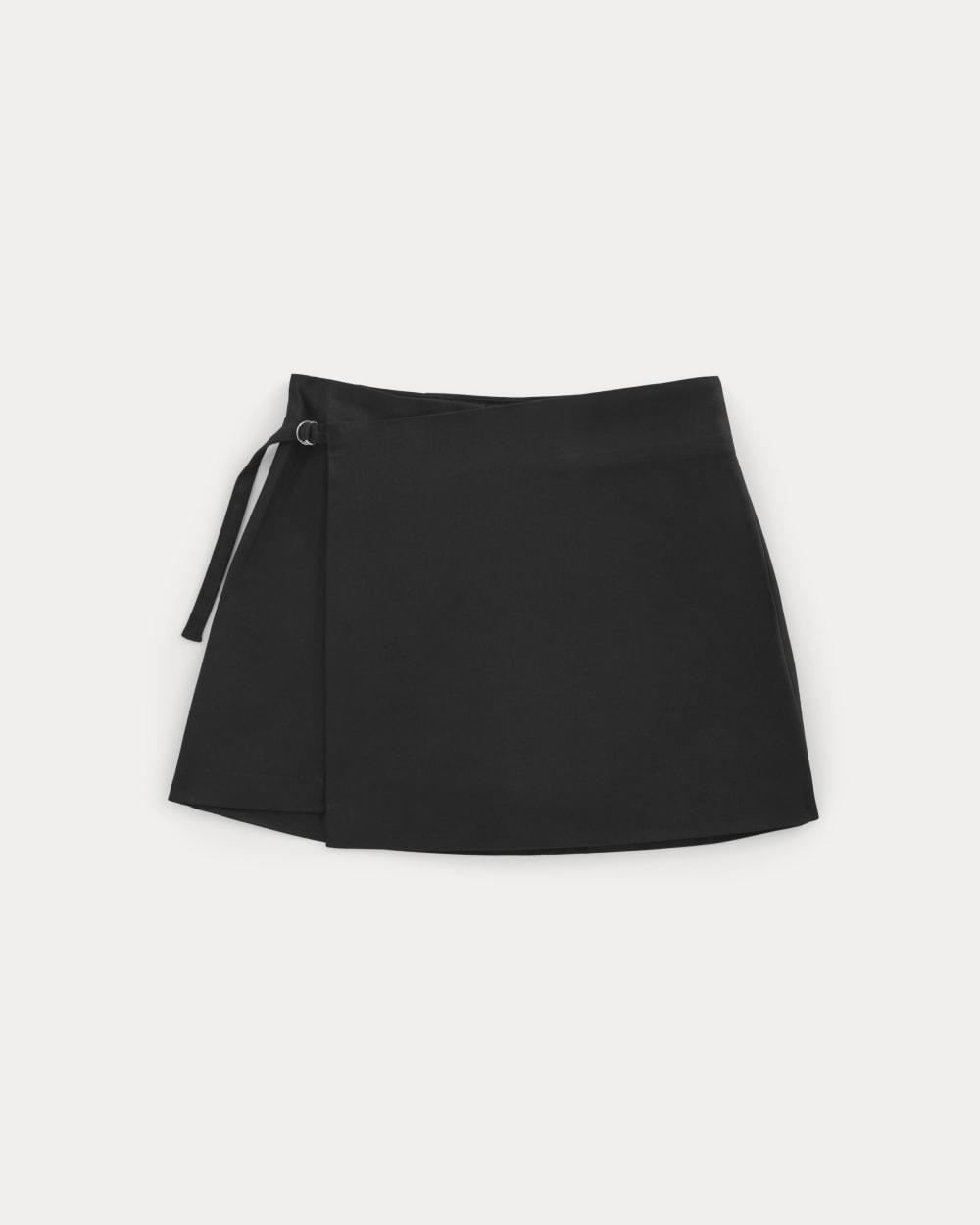 Tailored Drape Mini Skort | Black by EVERLANE