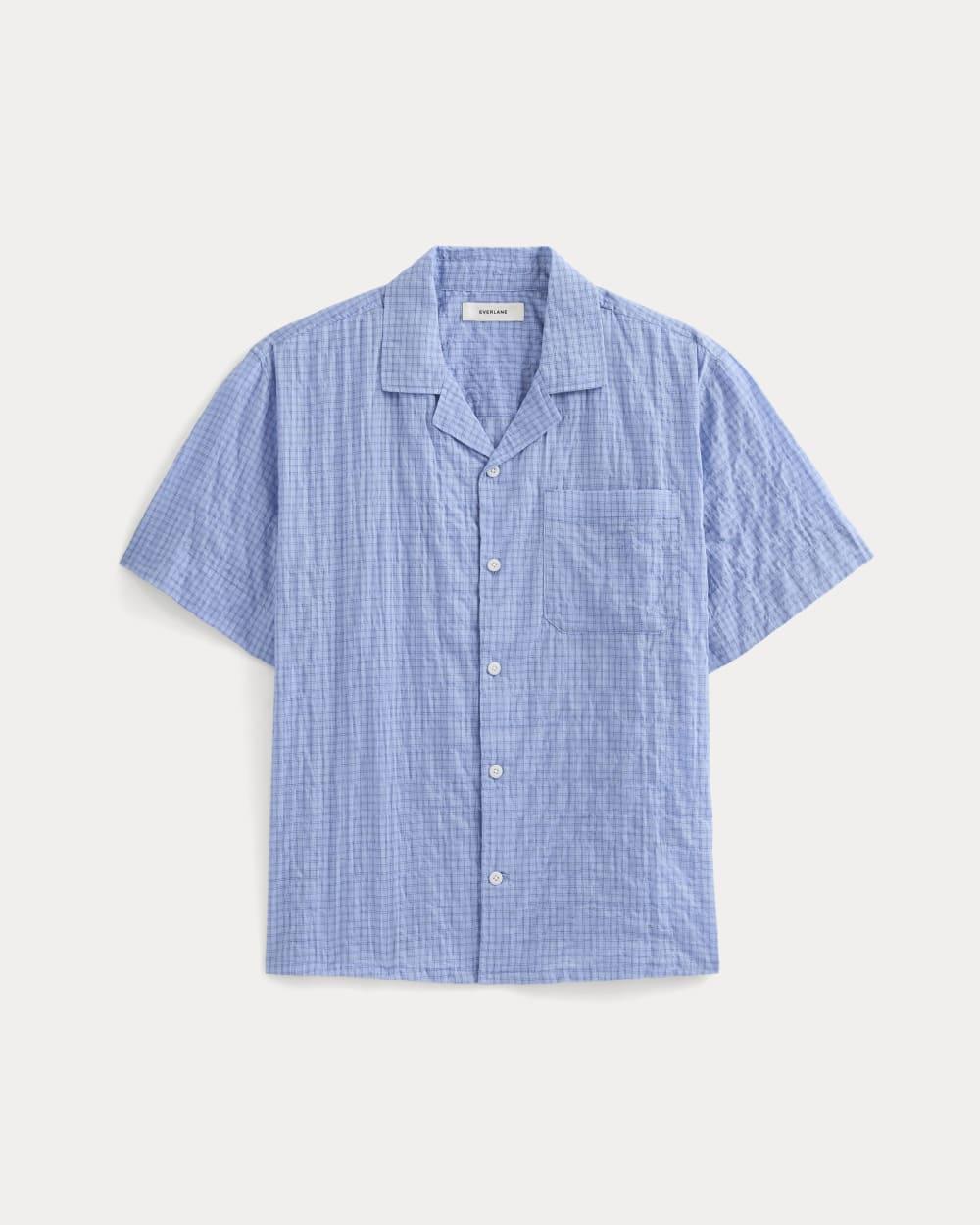 Textured Voile Resort Shirt | Open Air Plaid by EVERLANE