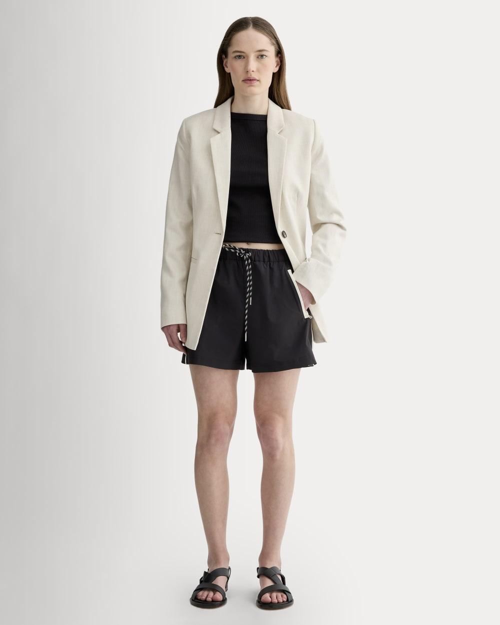 The Anywhere Barrel Short | Black by EVERLANE