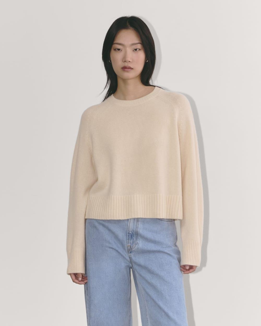 The Boxy Crew in Cashmere | Creme by EVERLANE