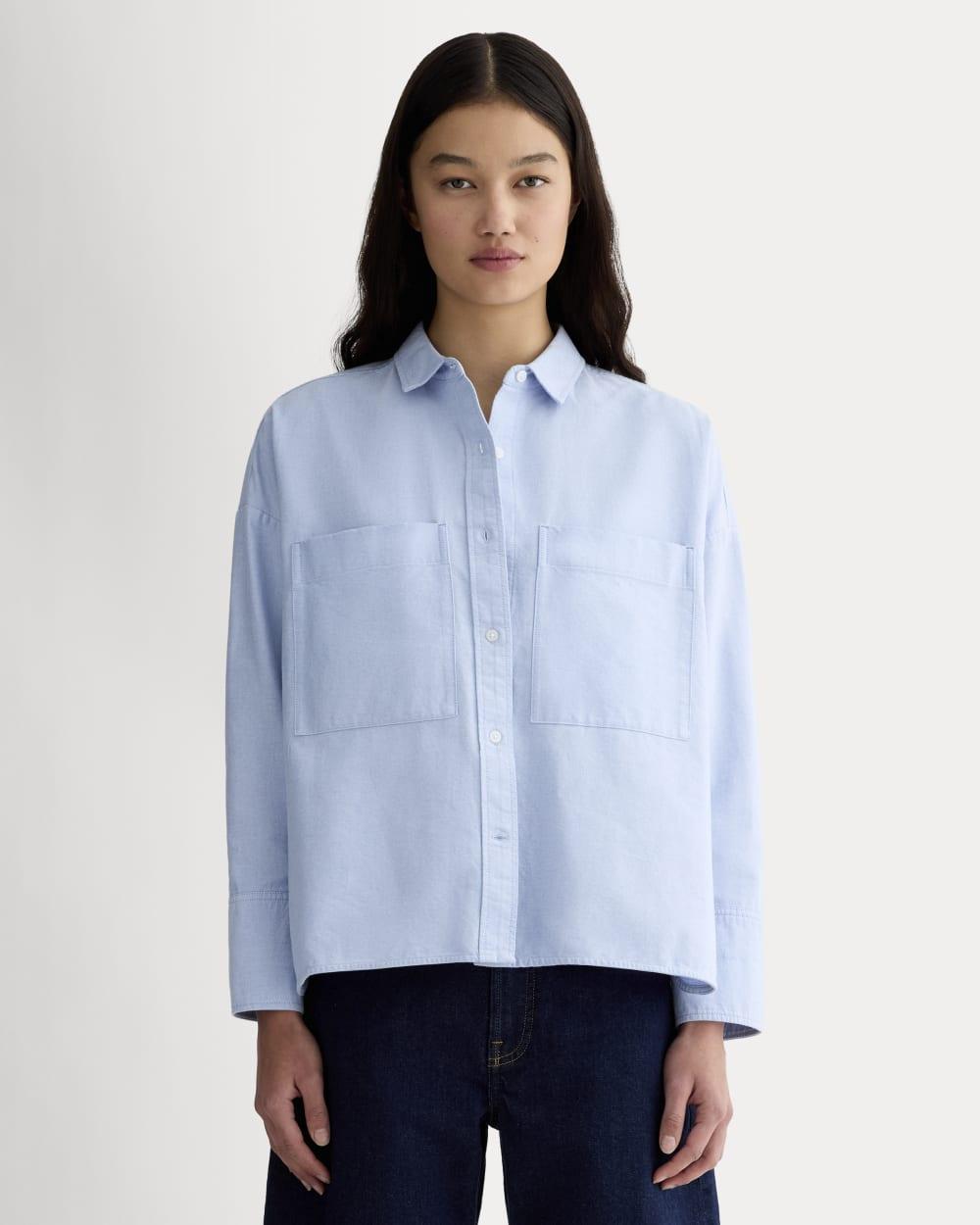 The Boxy Oxford | Light Blue by EVERLANE