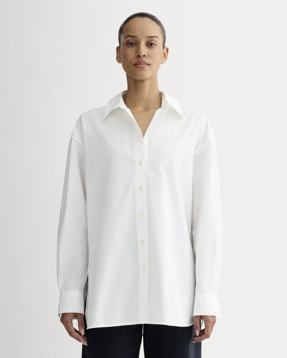 The Boyfriend Shirt in Ultrasoft Cotton | White by EVERLANE