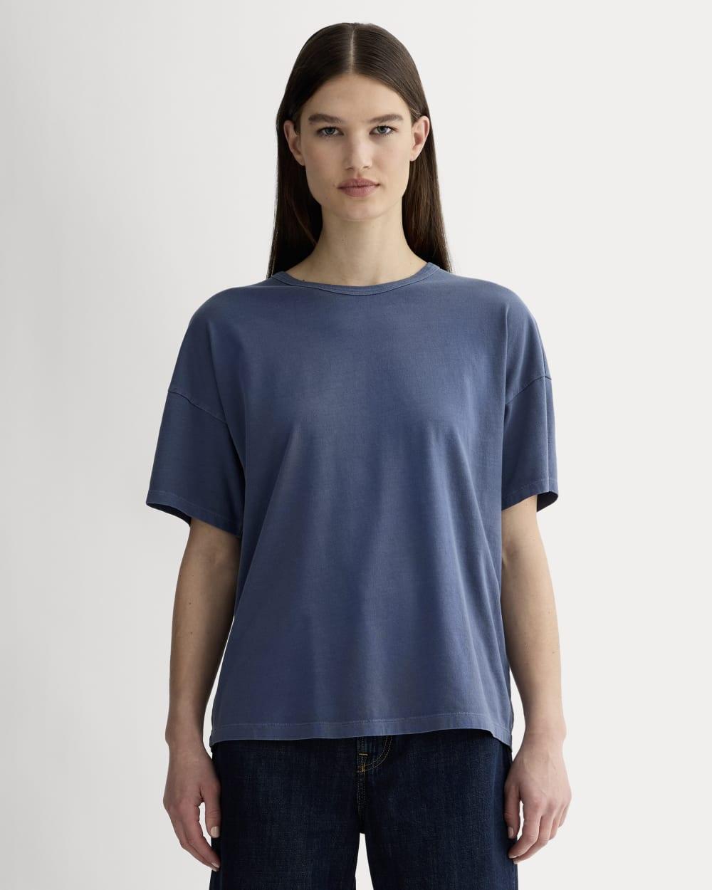 The Boyfriend Tee in Essential Cotton | Navy by EVERLANE