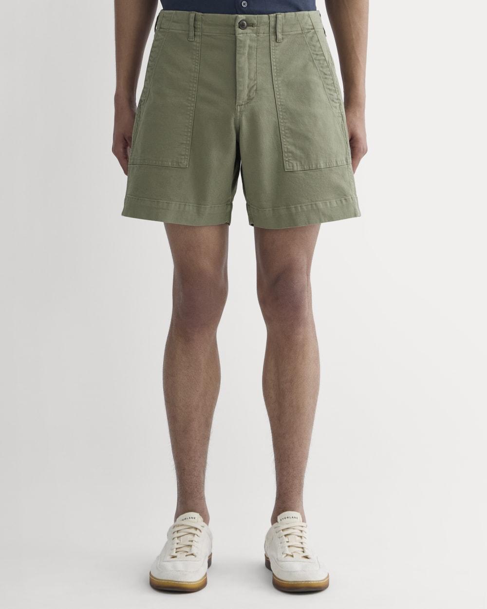 The Canvas Relaxed Short | Lichen Green by EVERLANE
