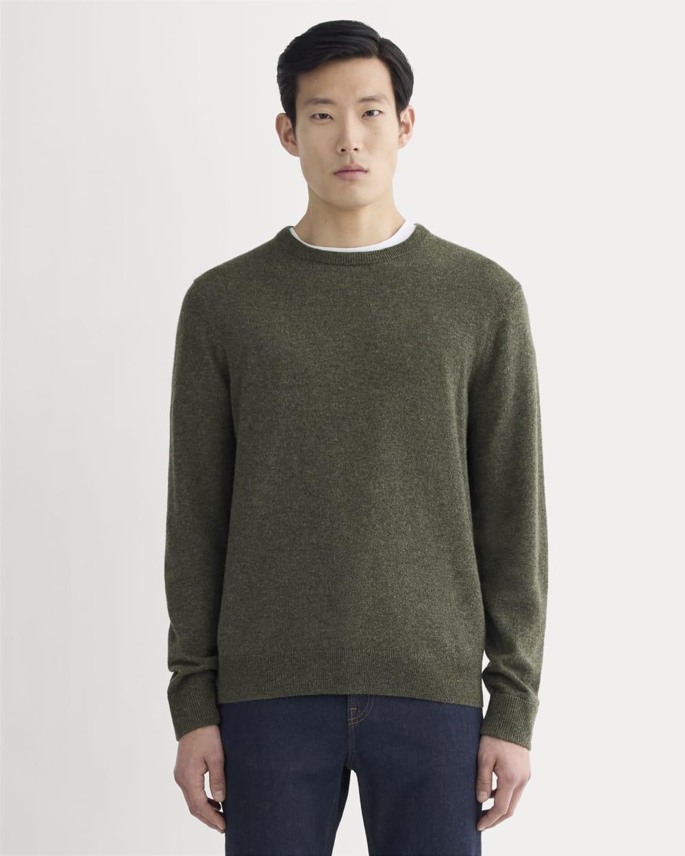 The Cashmere Crew | Heathered Army Green by EVERLANE