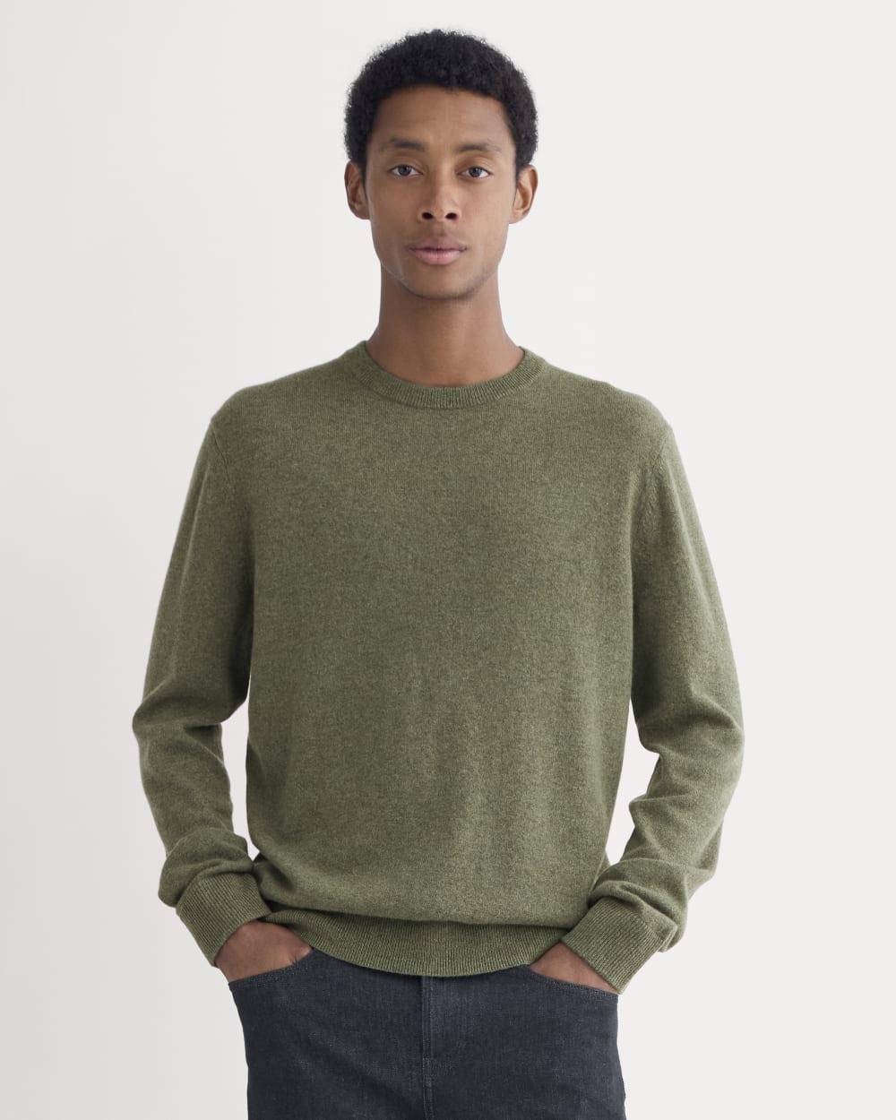 The Cashmere Crew | Heathered Deep Lichen by EVERLANE