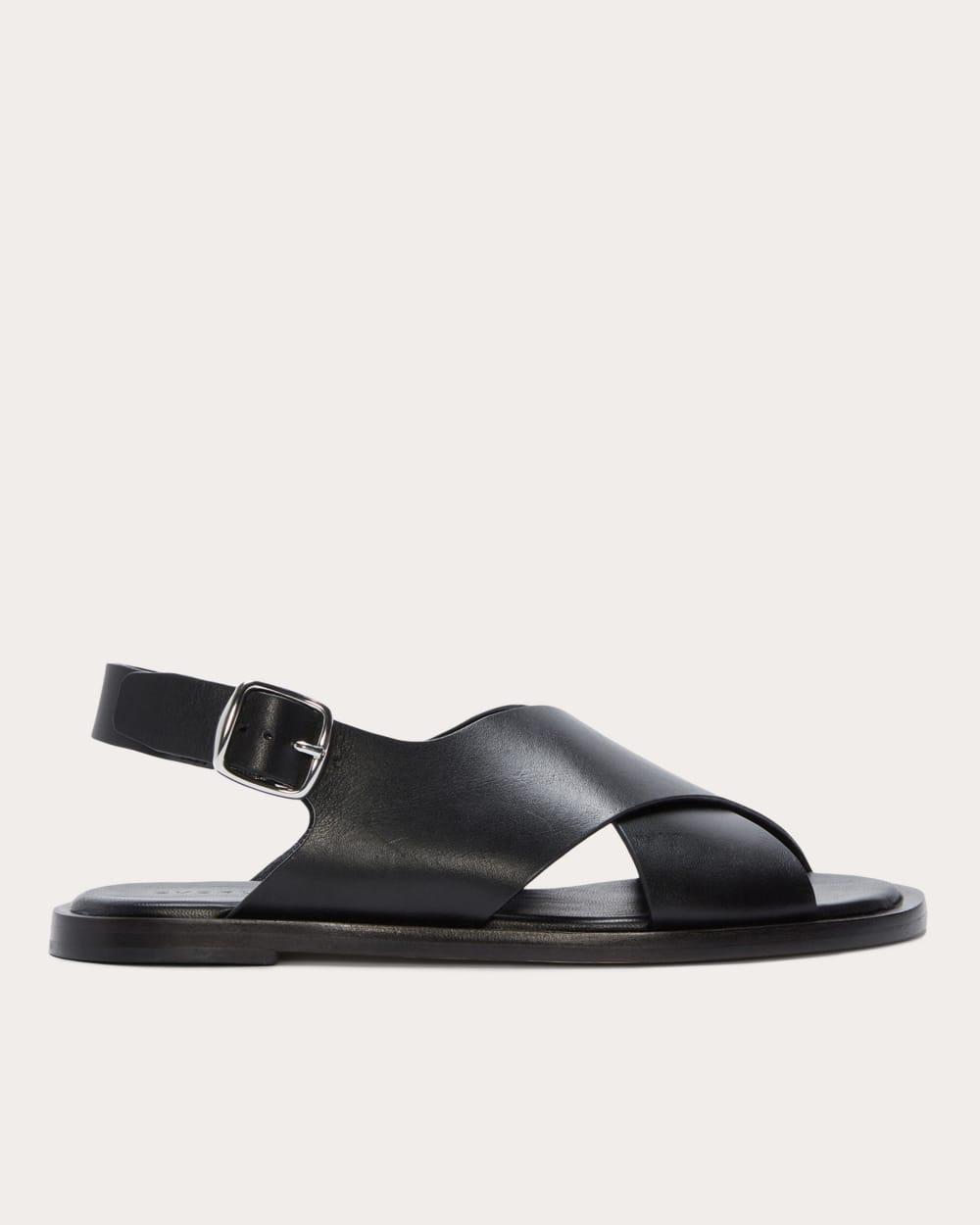 The City Crossover Sandal | Black by EVERLANE