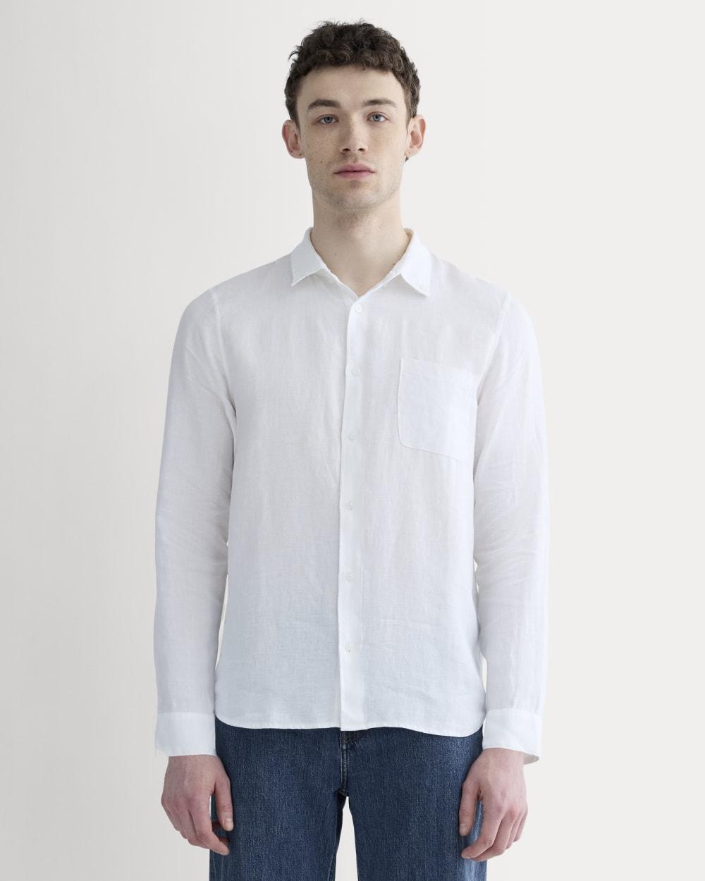 The Classic Shirt in Linen | White by EVERLANE