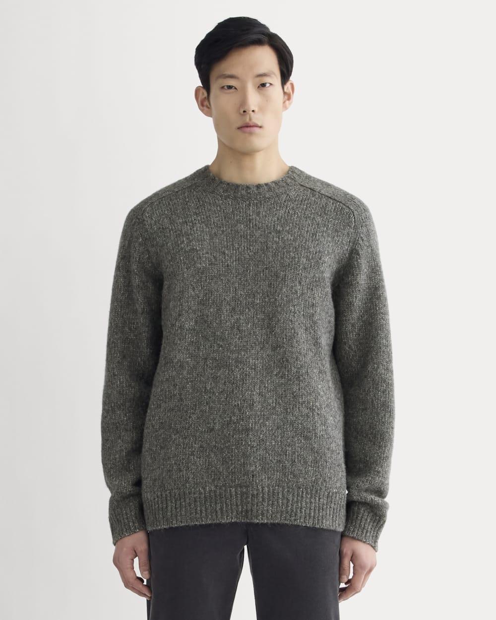 The Cloud Crewneck Sweater | Heather Charcoal by EVERLANE