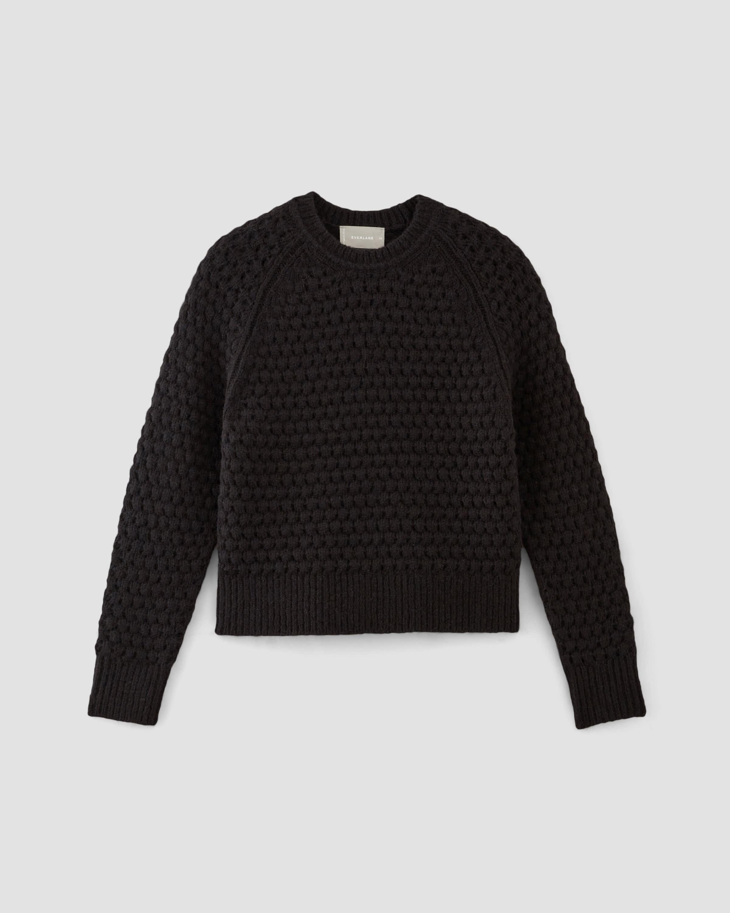 The Cloud Oversized Textured Crew by EVERLANE