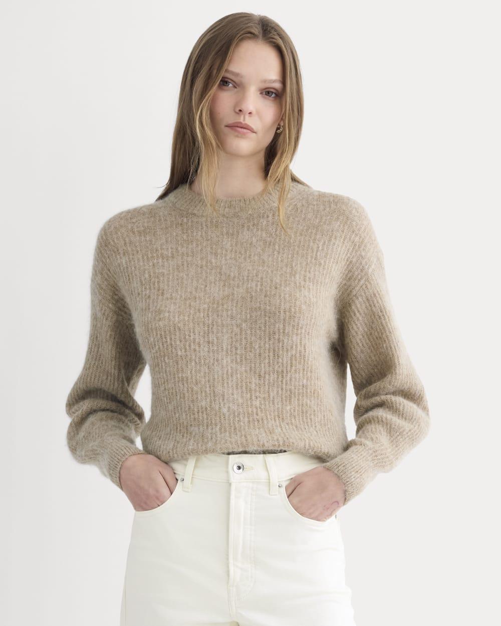 The Cocoon Crew in Alpaca | Dark Heathered Camel by EVERLANE