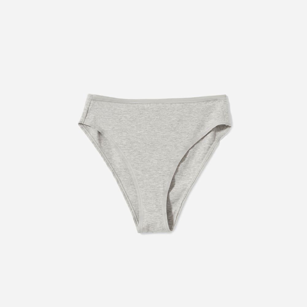 The Cotton High-Rise Bikini |  Heathered Grey by EVERLANE