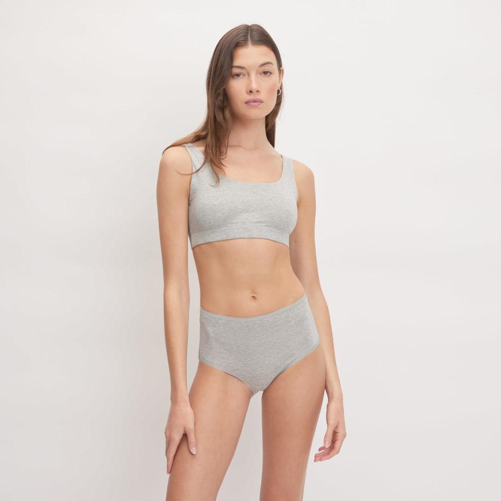 The Cotton High-Rise Hipster |  Heathered Grey by EVERLANE