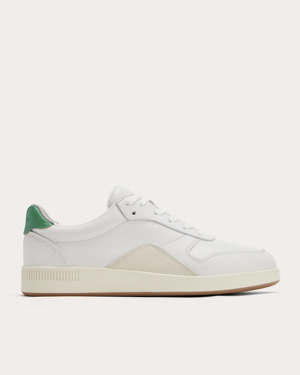 The Court Sneaker | White / Grass Green / Parchment by EVERLANE