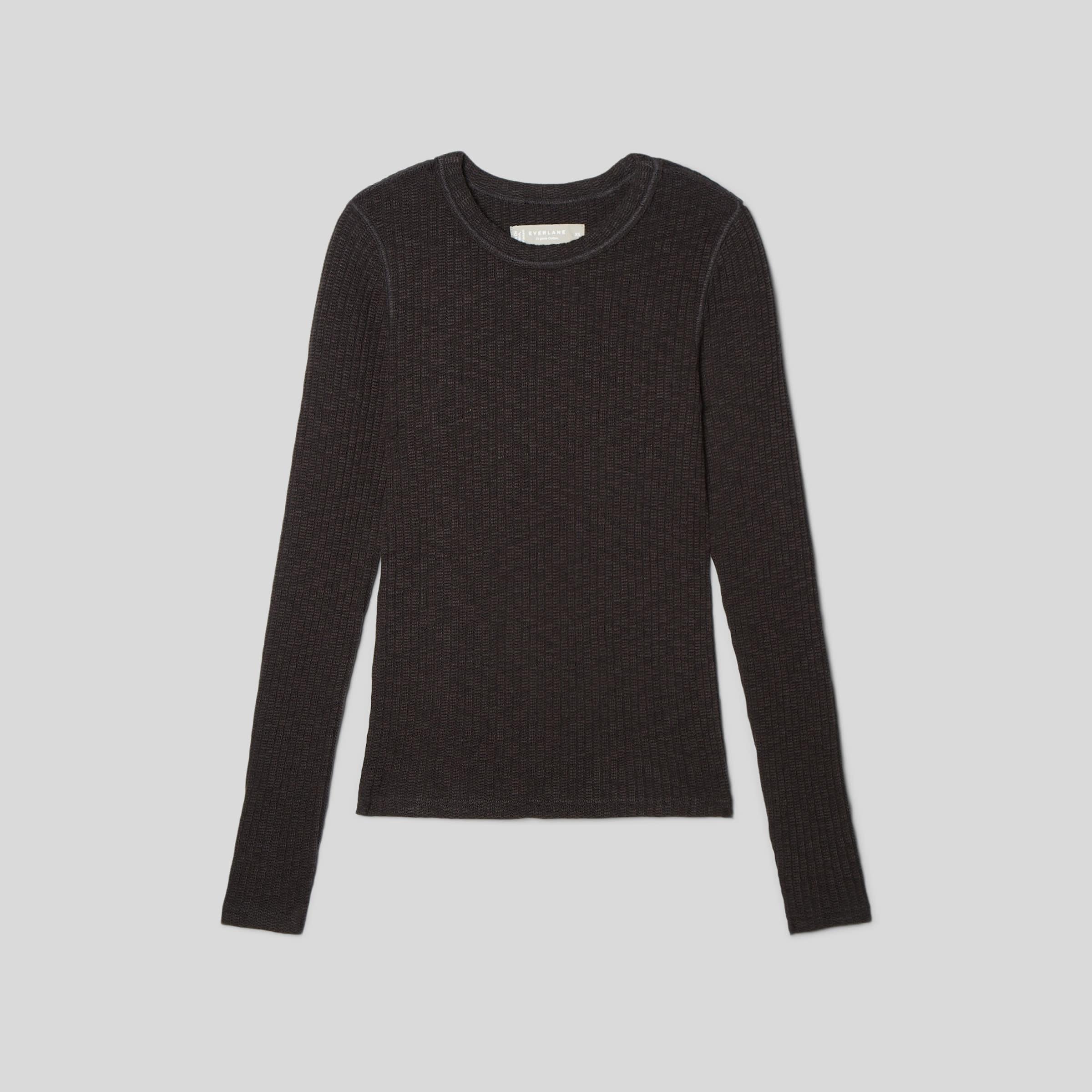 The Cozy-Rib Long-Sleeve Tee by EVERLANE