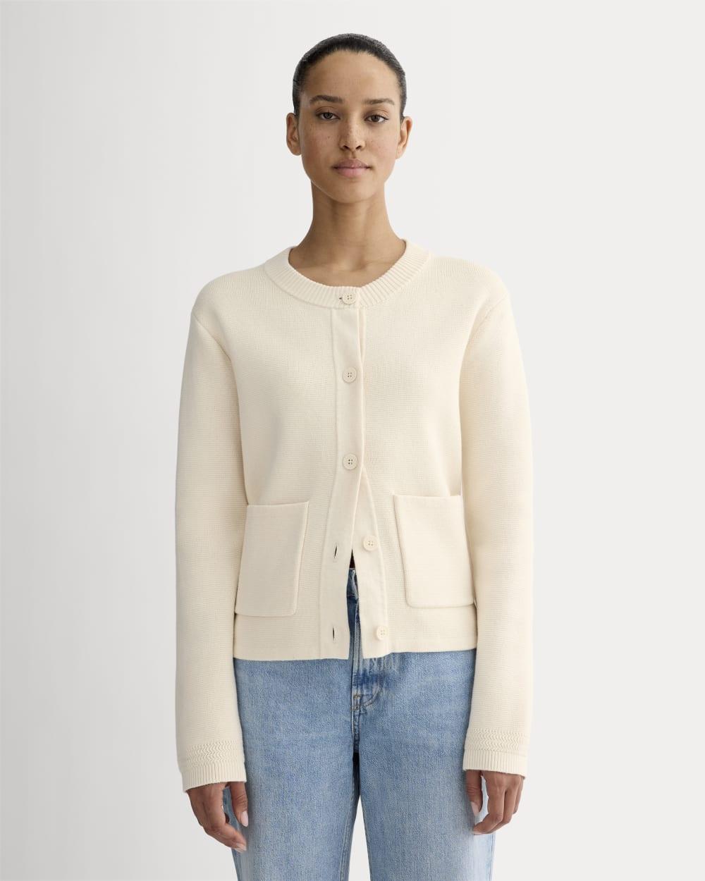 The Crew Cardigan in Everyday Cotton | Canvas by EVERLANE