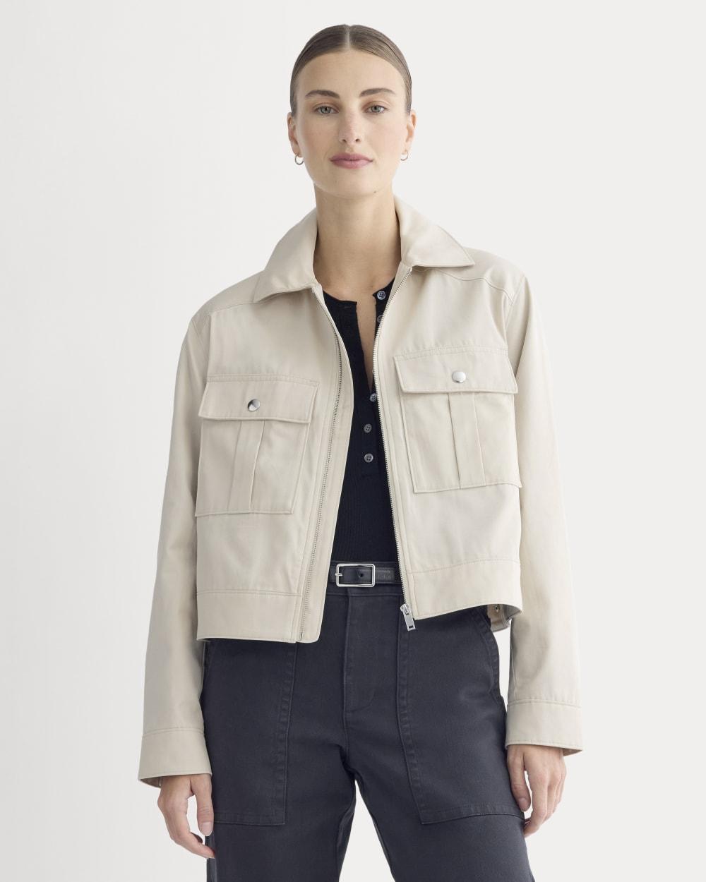 The Cropped Utility Jacket | Peyote by EVERLANE