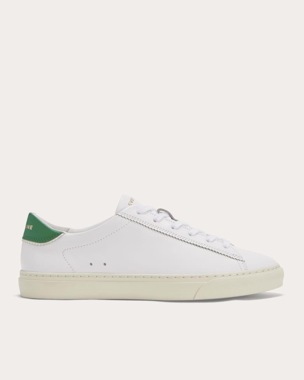 The Day Sneaker | White / Grass Green by EVERLANE