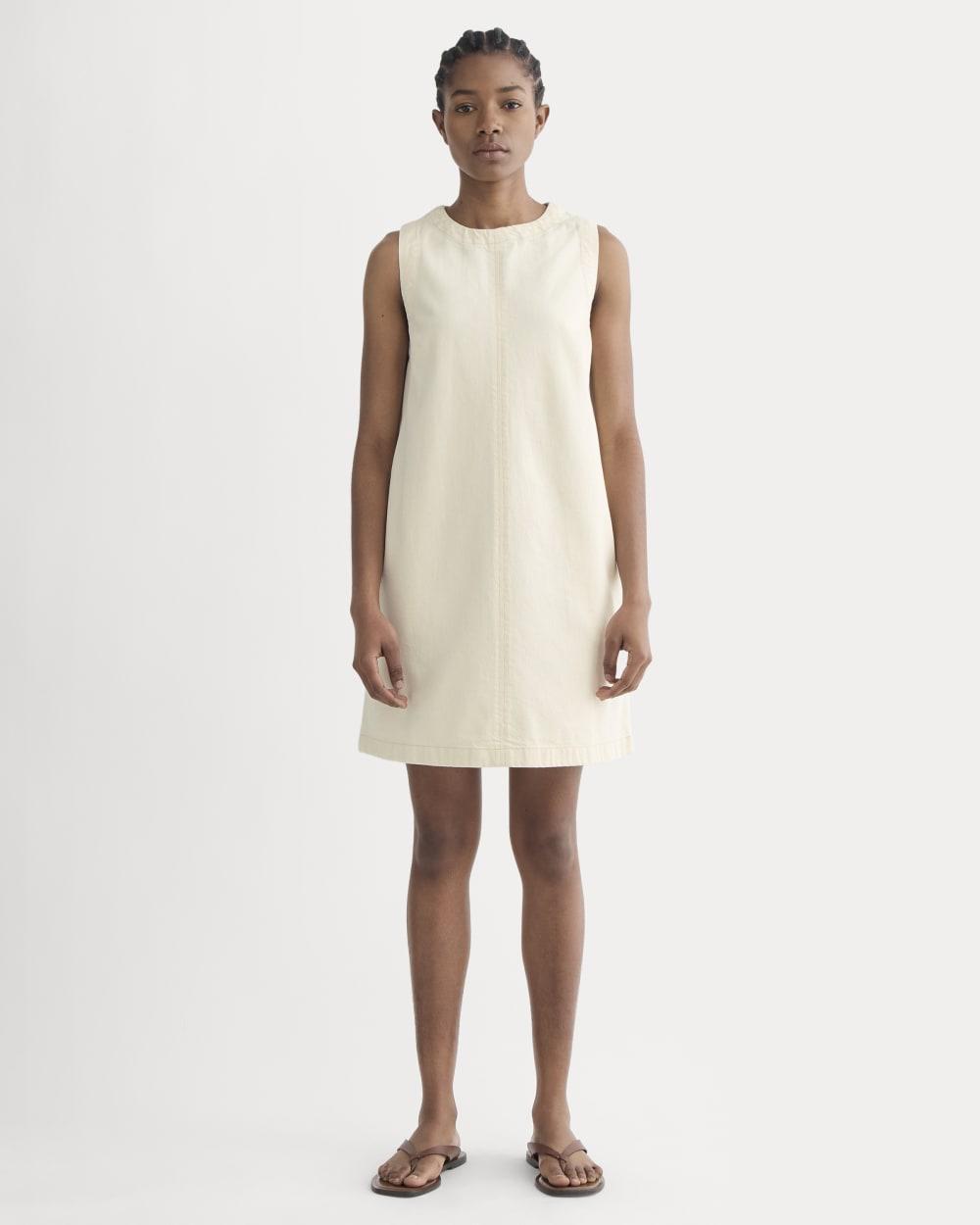 The Denim Shift Dress | Ecru by EVERLANE