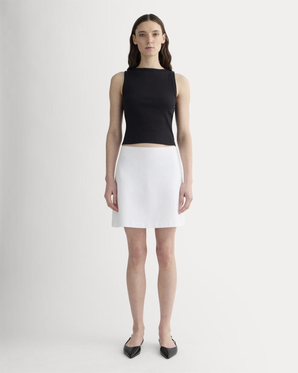 The Dream Mini Skirt | White by EVERLANE