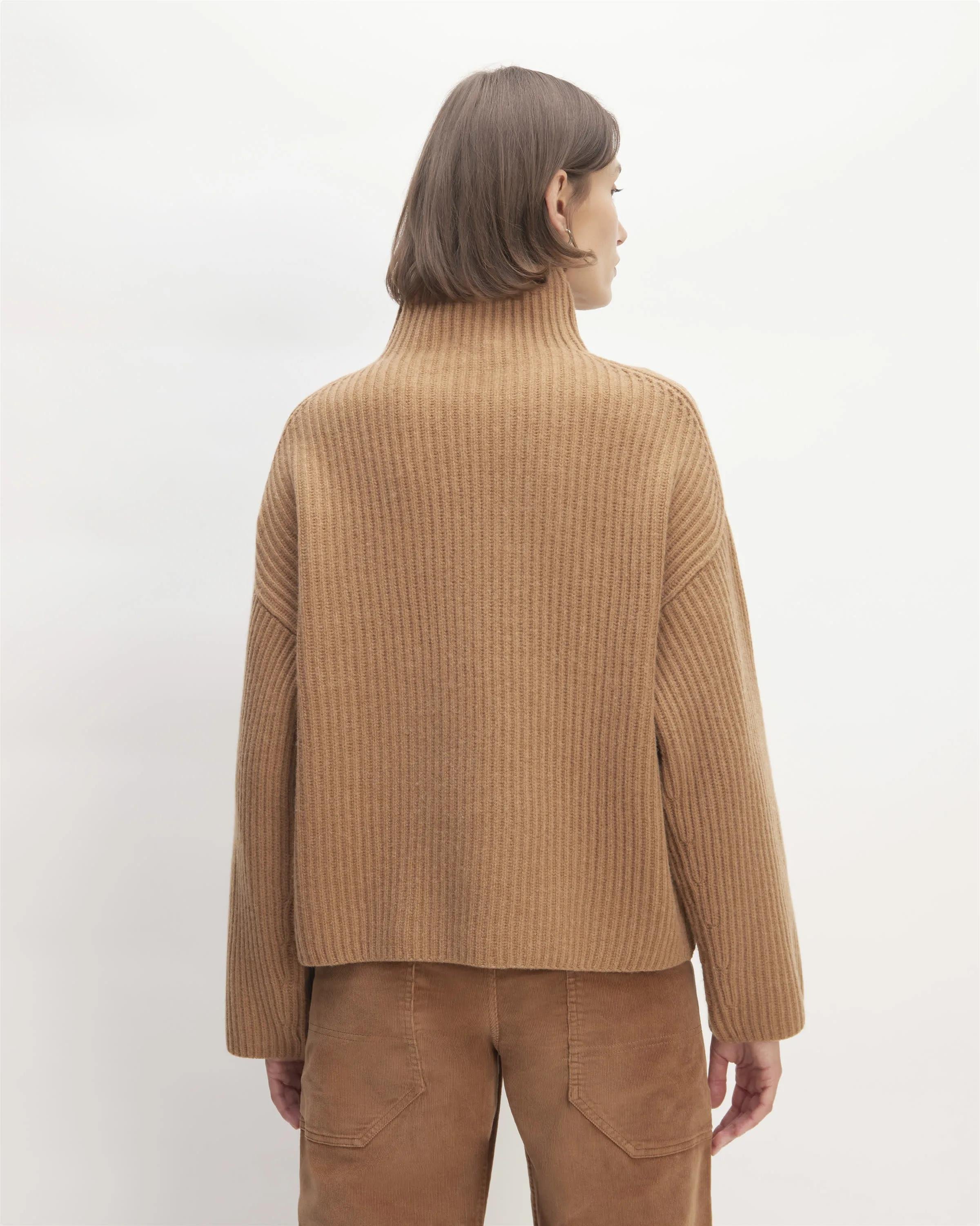 The Felted Merino Funnel-Neck Pullover by EVERLANE