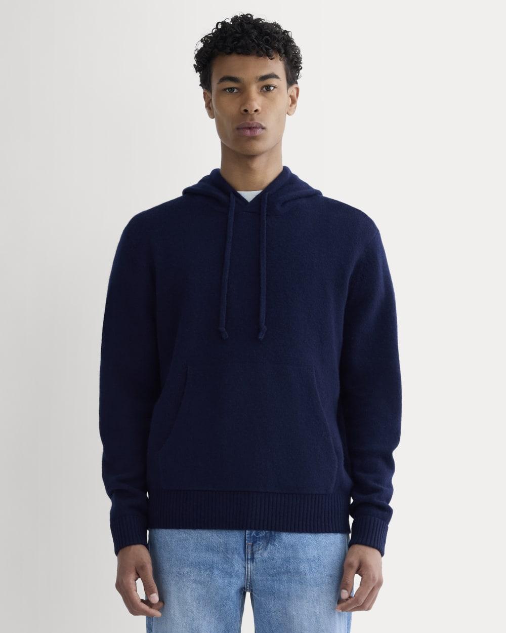 The Felted Merino Hoodie | Deep Navy by EVERLANE