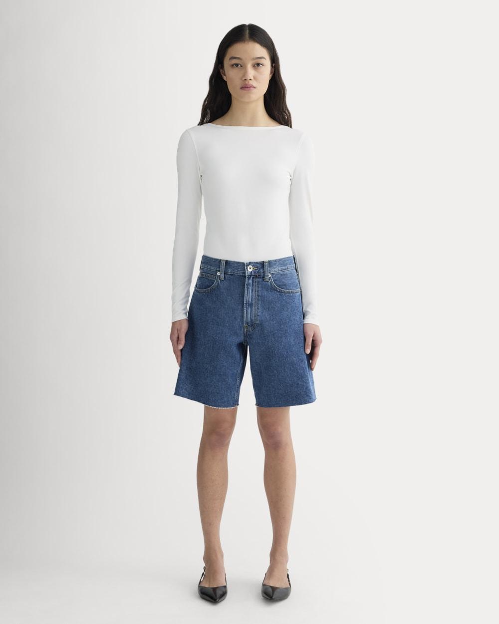 The Form Ballet Bodysuit | White by EVERLANE
