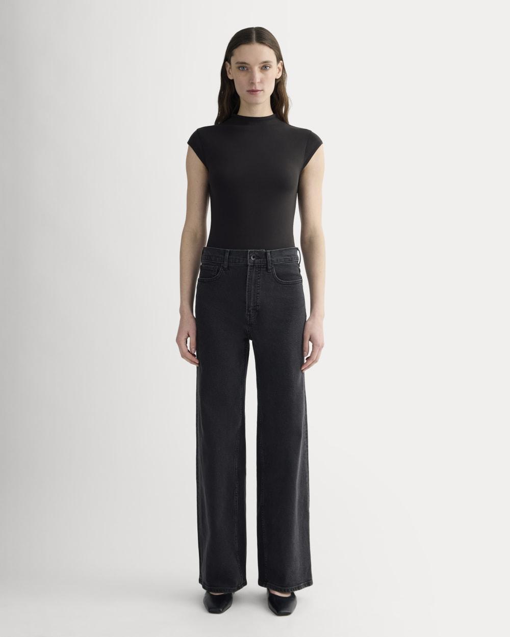 The Form Funnel-Neck Bodysuit | Black by EVERLANE
