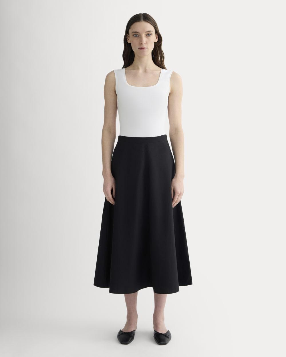 The Form Square-Neck Bodysuit | White by EVERLANE