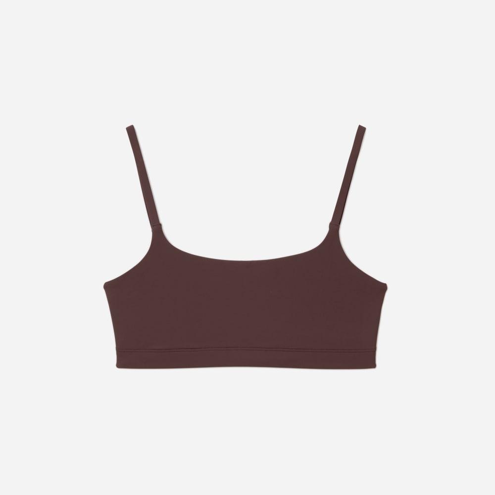 The Invisible Square-Neck Bralette | Dark Tan by EVERLANE