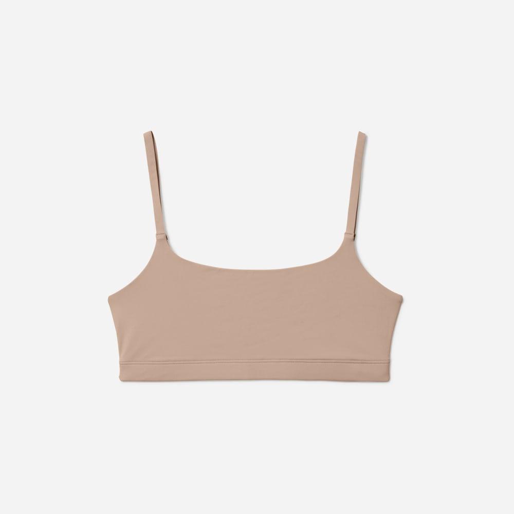 The Invisible Square-Neck Bralette | Light Tan by EVERLANE