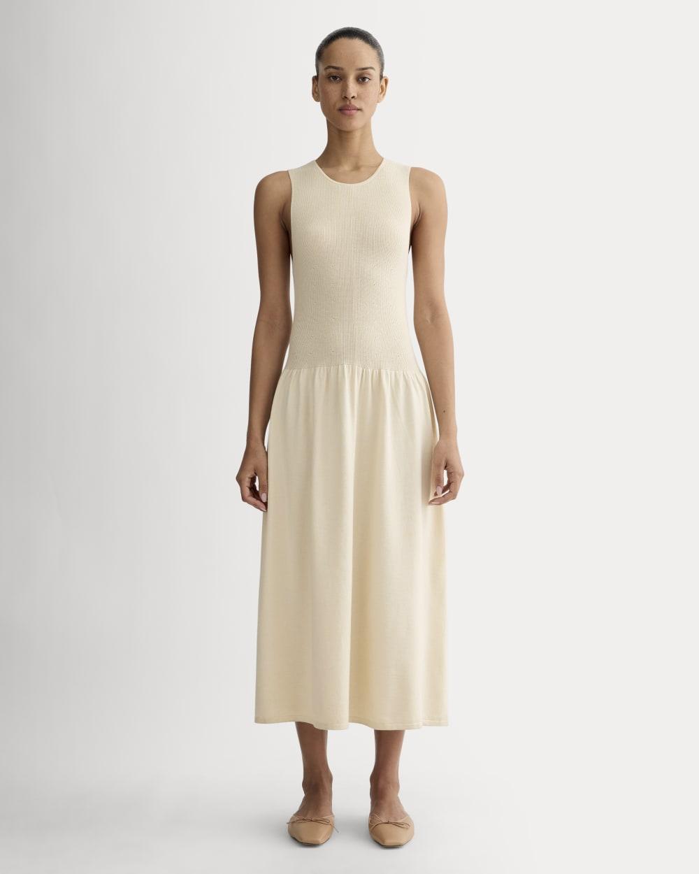 The Knit Crew Dress | Birch by EVERLANE