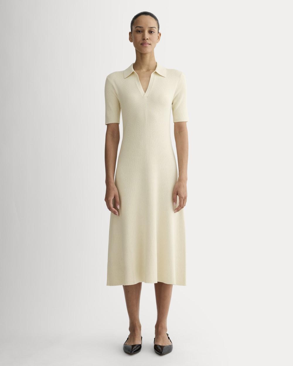 The Knit Polo Dress | Birch by EVERLANE