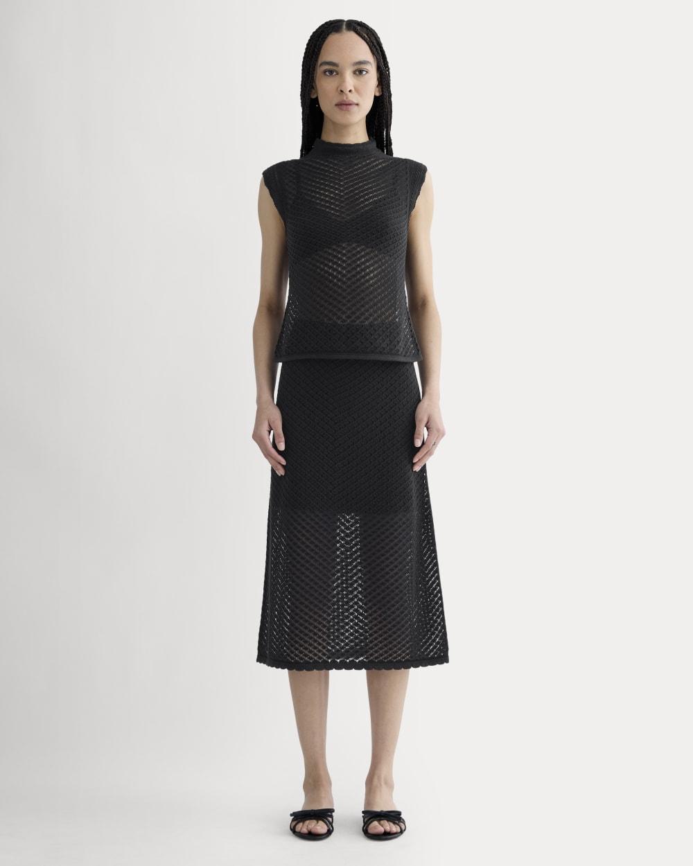 The Lace Knit Skirt | Black by EVERLANE