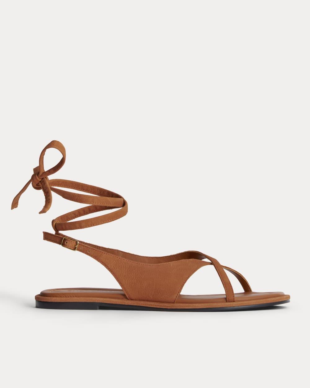 The Leather Crisscross Sandal | Cinnamon by EVERLANE
